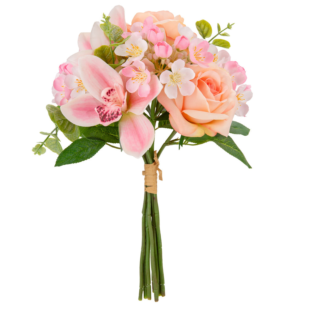 37cm Rose and Orchid Bouquet Light Pink image 0