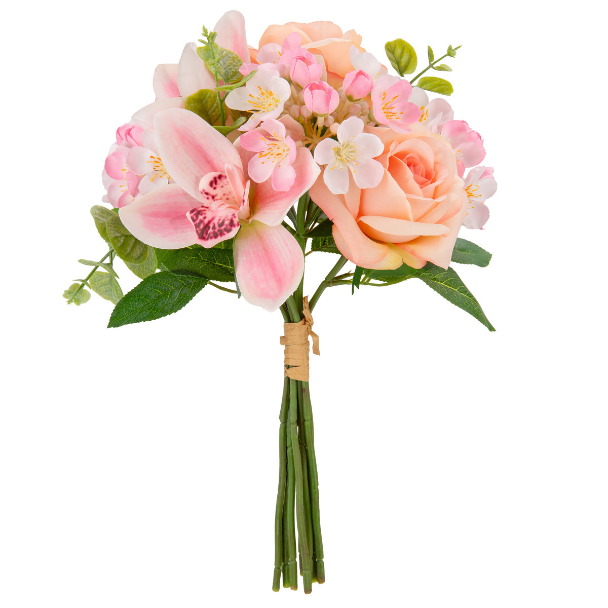 37cm Rose and Orchid Bouquet Light Pink image 0