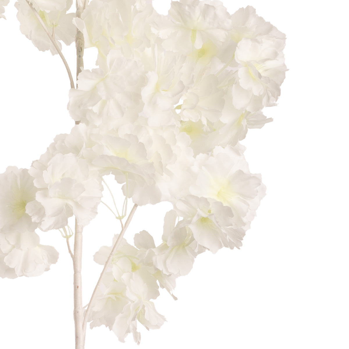 Blossom Spray with White Stem White image 1