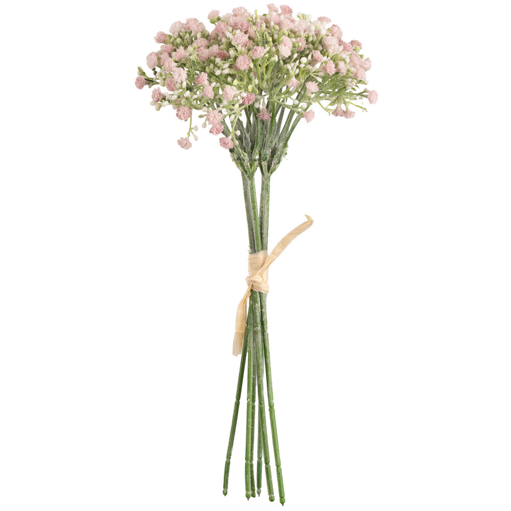 Mini Open Gypsophilia with Bud Bunch x 6 Pastel Pink 31 cm image 0