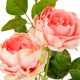 70cm Rose Spray x 3 Peach image 2