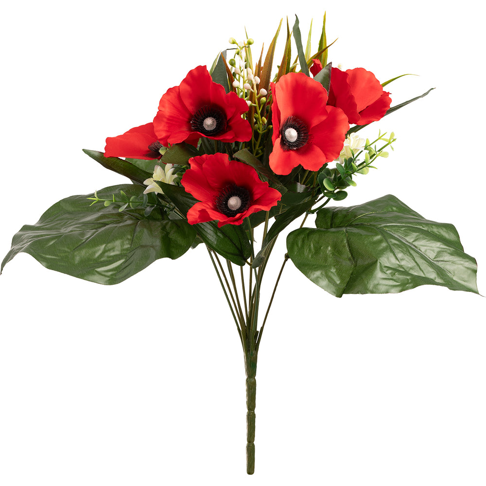Poppy Bush 39cm Red image 0