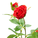 Rose Spray with 6 heads Dark Red image 2
