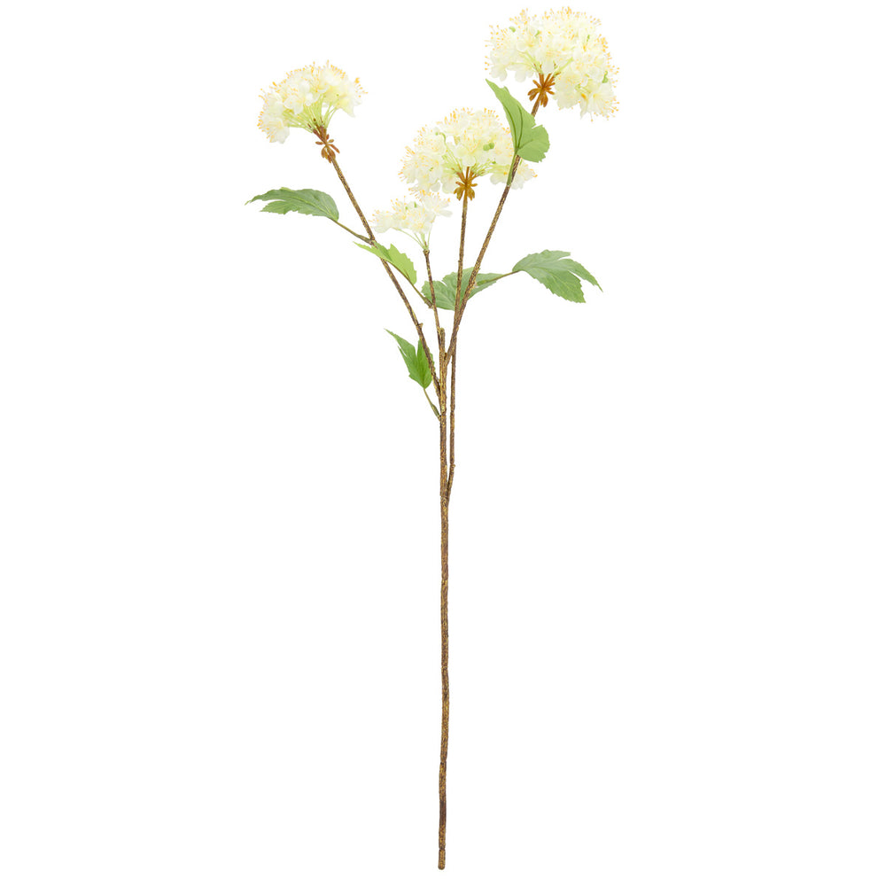 75cm Viburnum Spray x 4 Cream image 0