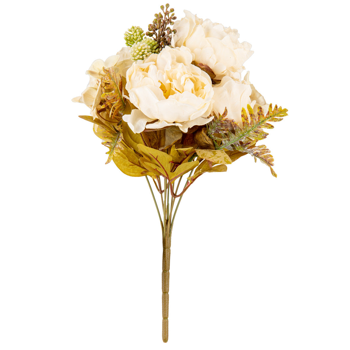 Dry Image Peony Bouquet Linen White image 1