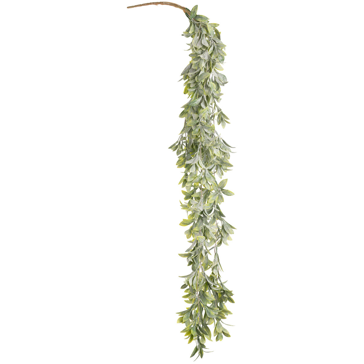 Hanging Plastic Flocked Leaf Bush image 1