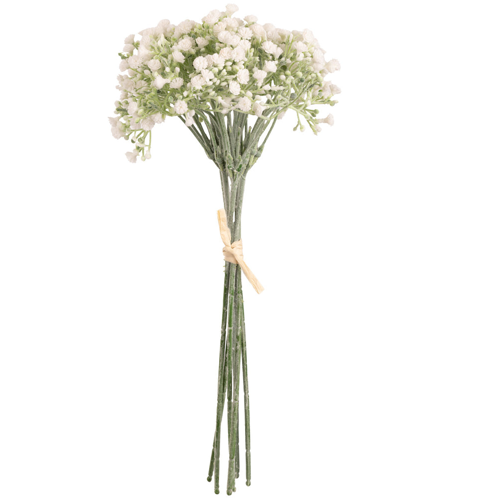 Mini Open Gypsophilia with Bud Bunch x 6 White 31 cm image 0