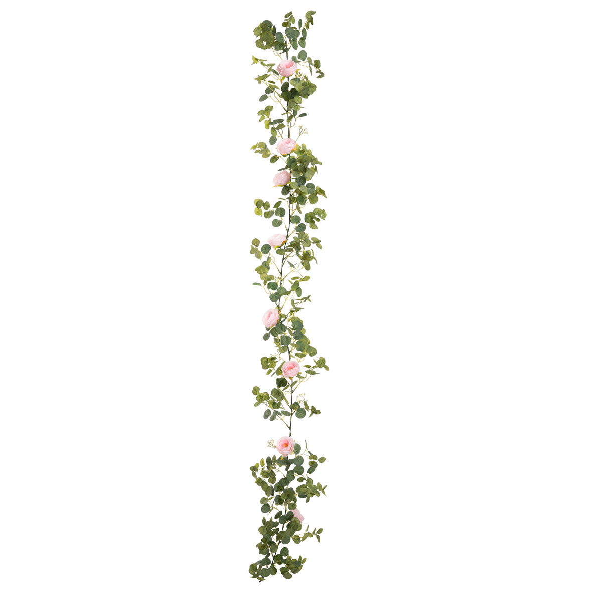Eucalyptus Garland with Wild Rose Lilac image 1
