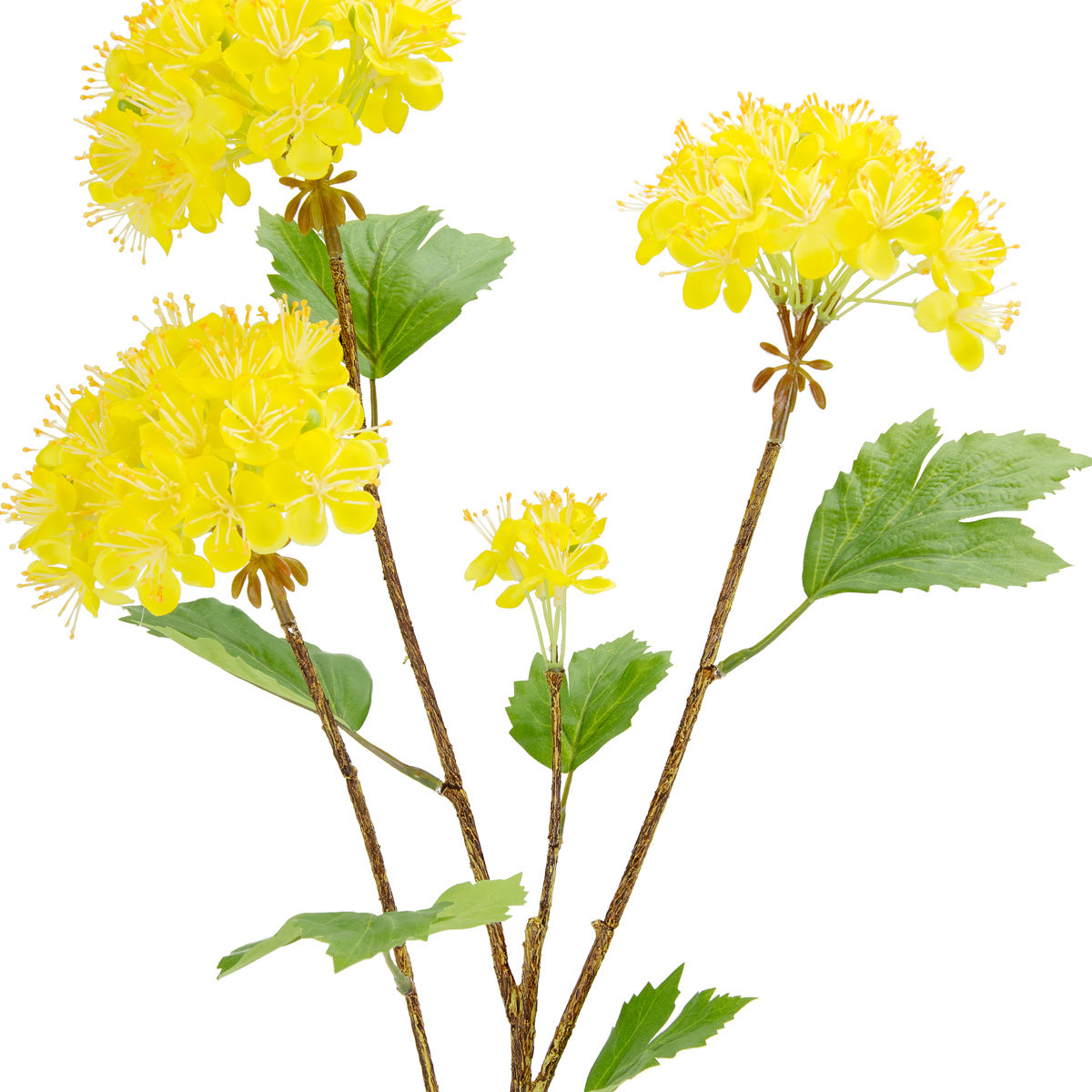 75cm Viburnum Spray x 4 Yellow image 1