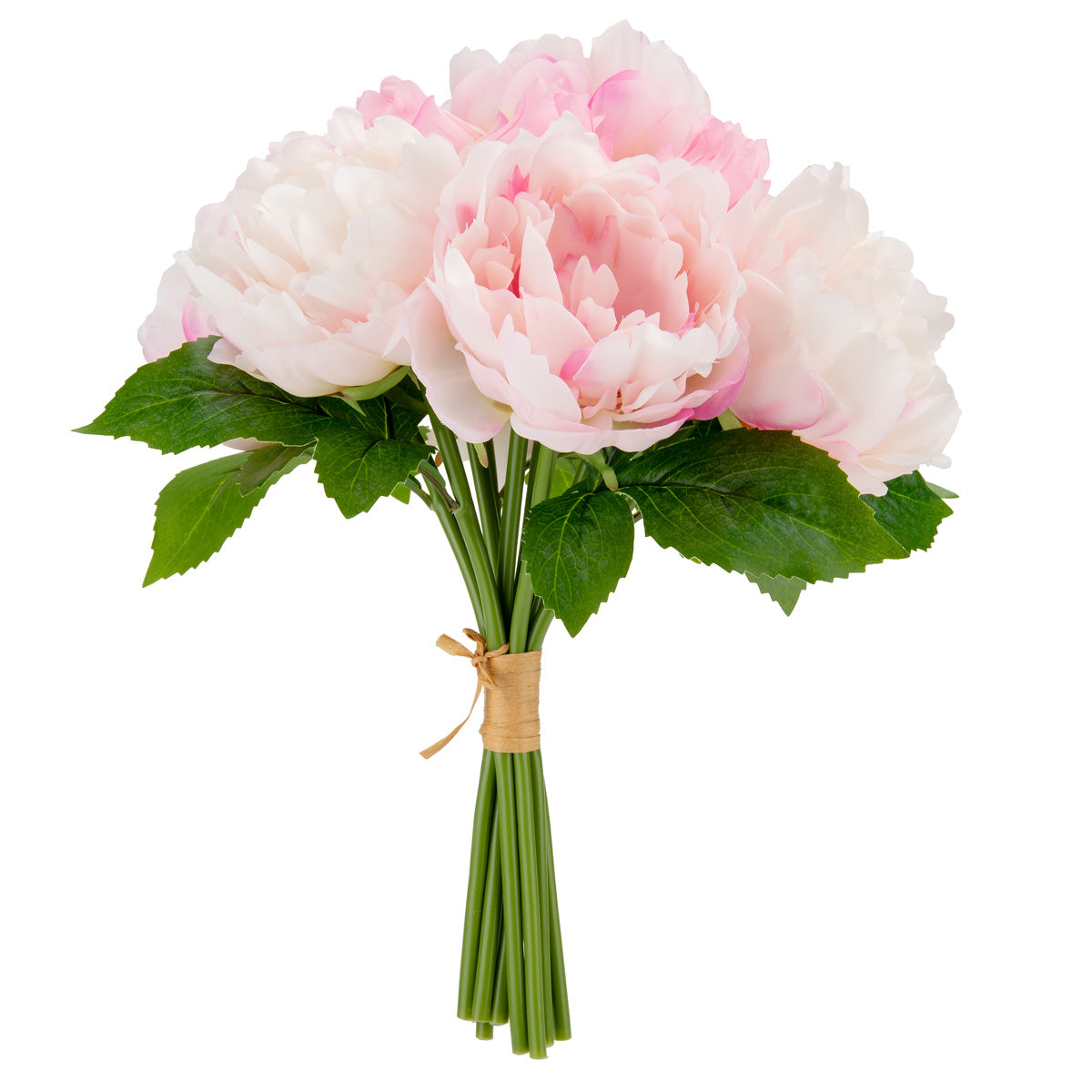 36cm Peony Bouquet x 10 heads Light Pink image 0
