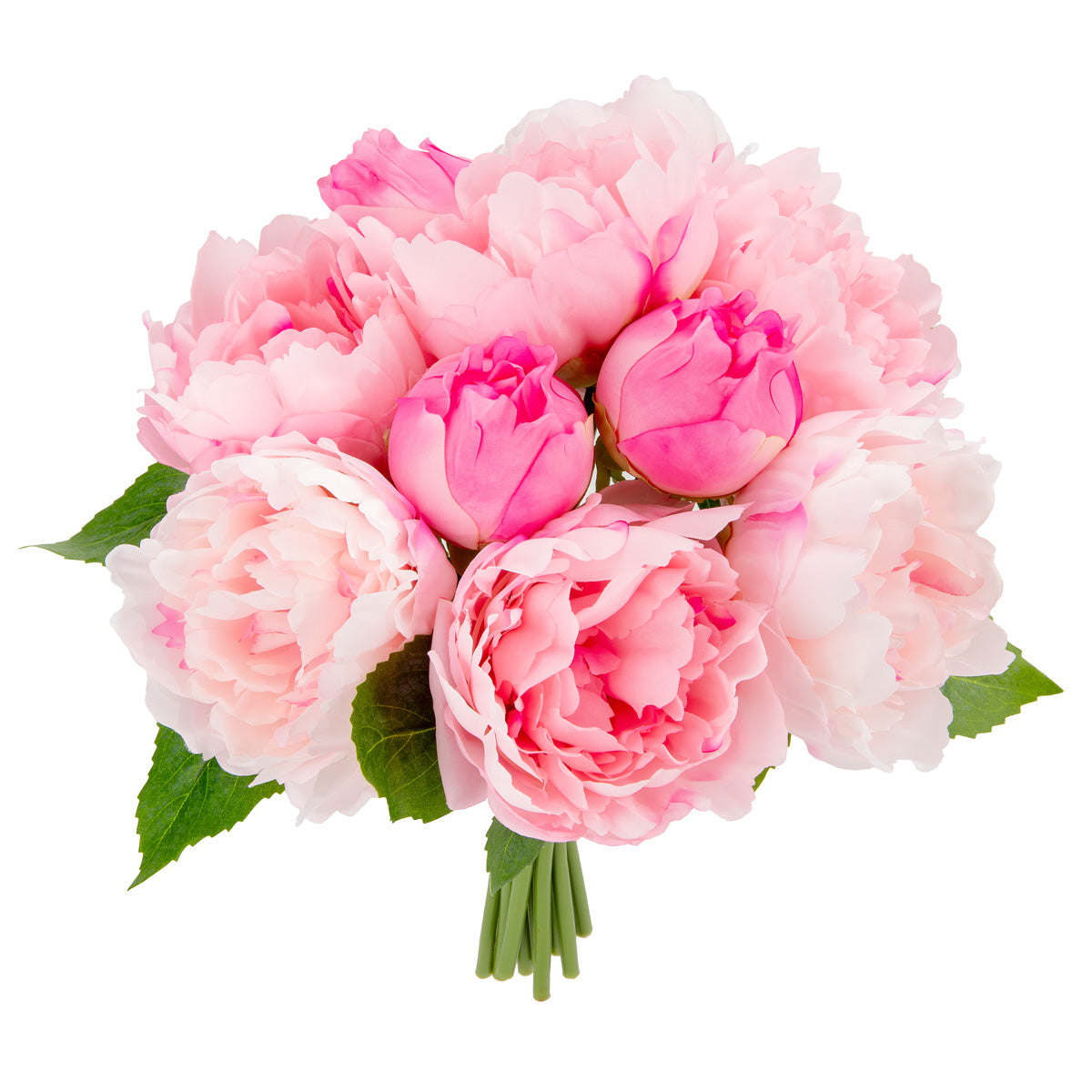 36cm Peony Bouquet x 10 heads Mid Pink image 2