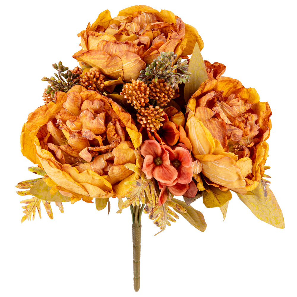 Dry Image Peony Bouquet Honey Sunset image 0