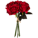 Eugenie Rose Bunch x 6 Red image 0