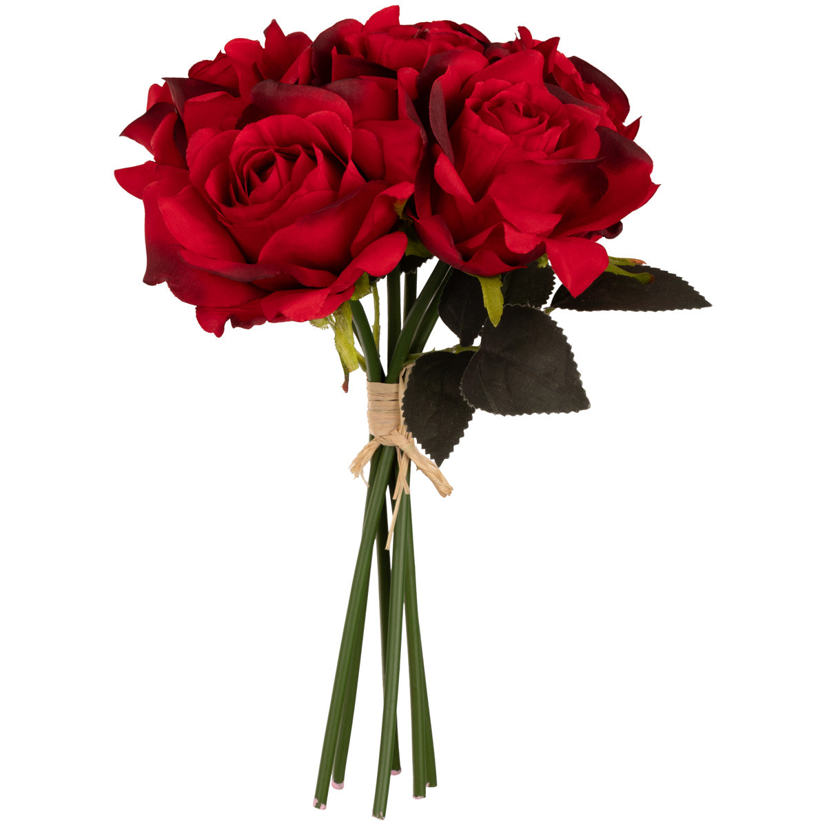 Eugenie Rose Bunch x 6 Red image 0