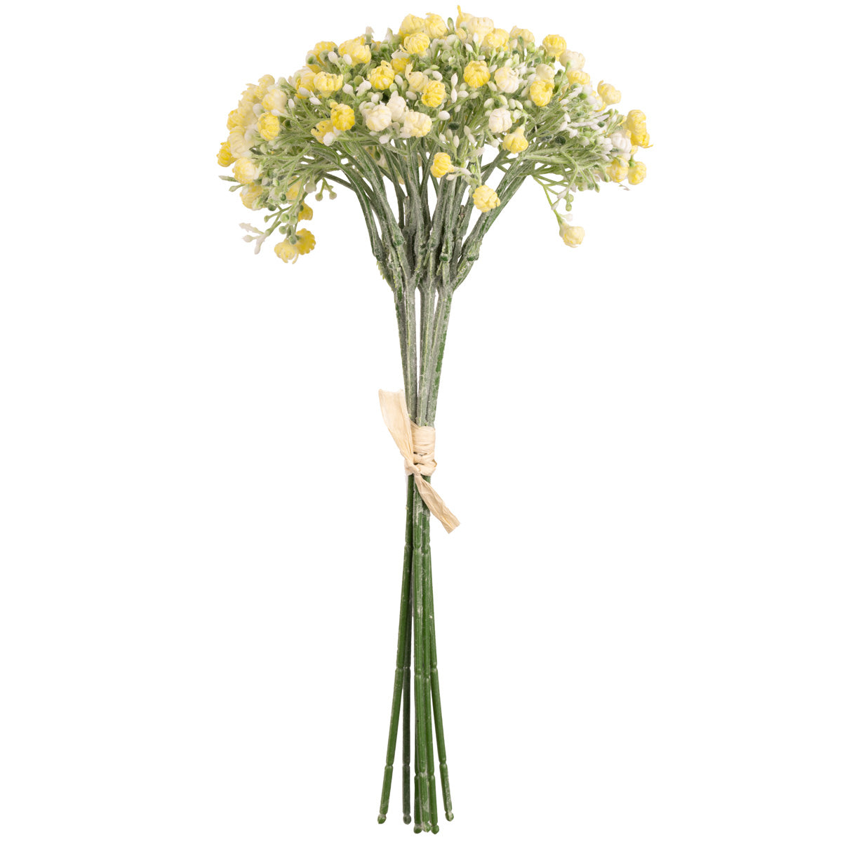 Mini Closed Gypsophilia with Bud Bunch x 6 Yellow 31cm image 0