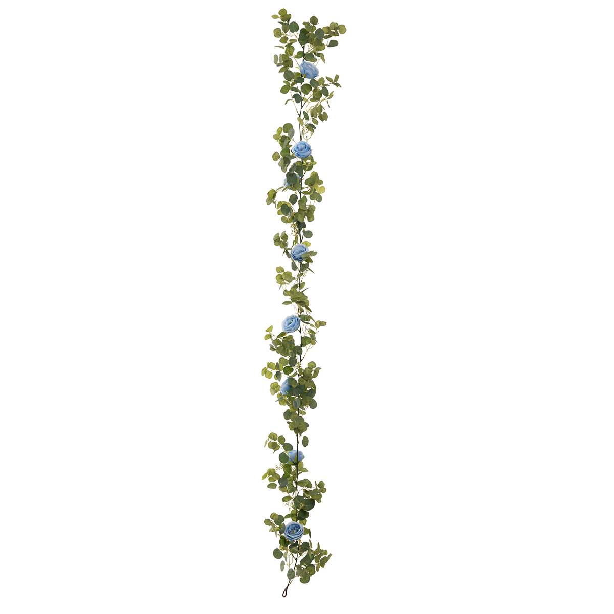 Eucalyptus Garland with Wild Rose Blue image 1