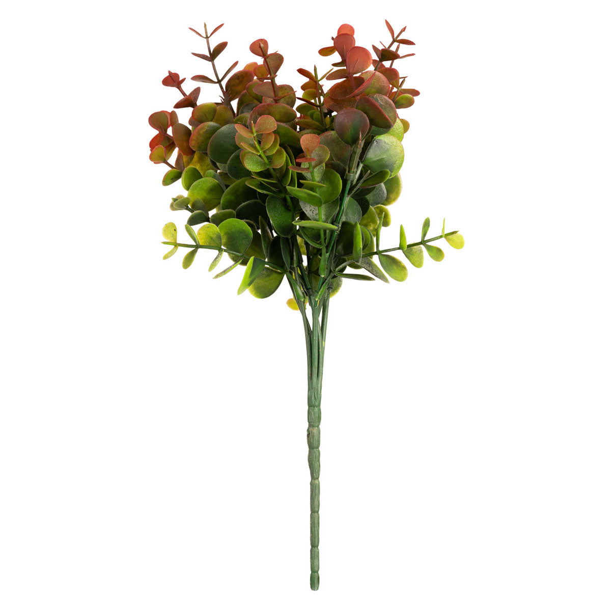 Plastic Eucalyptus Bush Small Green/Red image 0