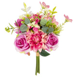 Hand Tied Rose Dahlia Bunch Lilac Pink image 1
