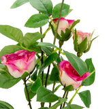 Rose Spray with 6 heads Dark Pink image 1