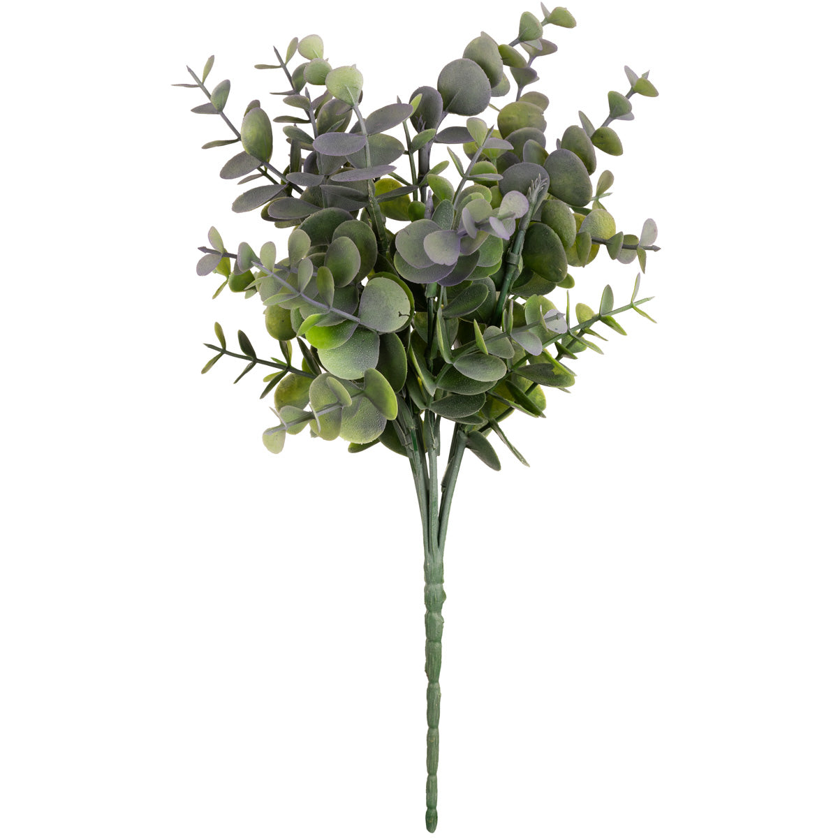 Plastic Eucalyptus Bush Small Green/Lavender image 0